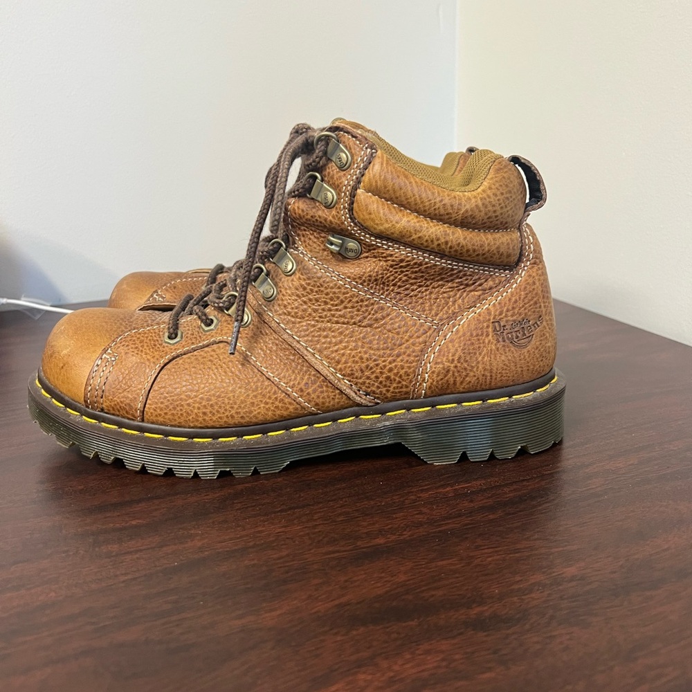 Dr. Martens Brown Leather Boots - Picture 2 of 7